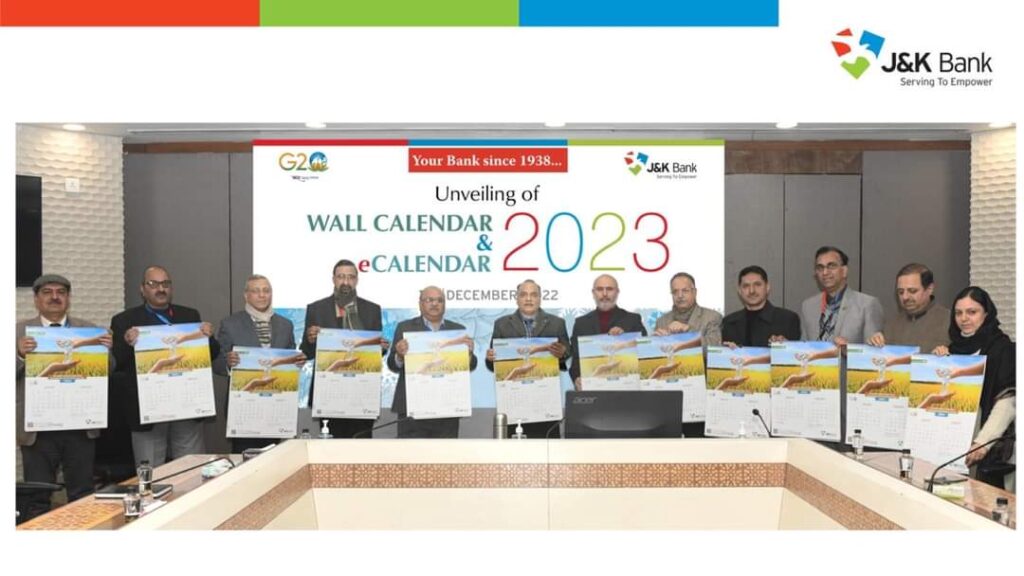 J&K Bank unveils its Wall Calendar 2023 JK News Live