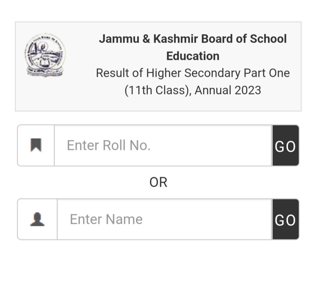 JKBOSE 11th Class Result Declared Name Wise Check Here JK News Live