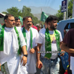 PDP candidate Bashir Ahmad Mir leads foot march in Gbl