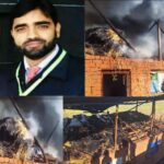 Social Activist Bilal Bhat demands relief for fire victims .