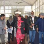 Sakeena Itoo pays obeisance at Dargah Hazratbal Srinagar