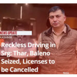 Reckless Driving in Srinagar: Thar, Baleno Seized, Licenses to be Cancelled