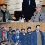 Ganderbal Press Association Delegation Led by President Ayaz Sofi Meets Chief Minister Omar Abdullah