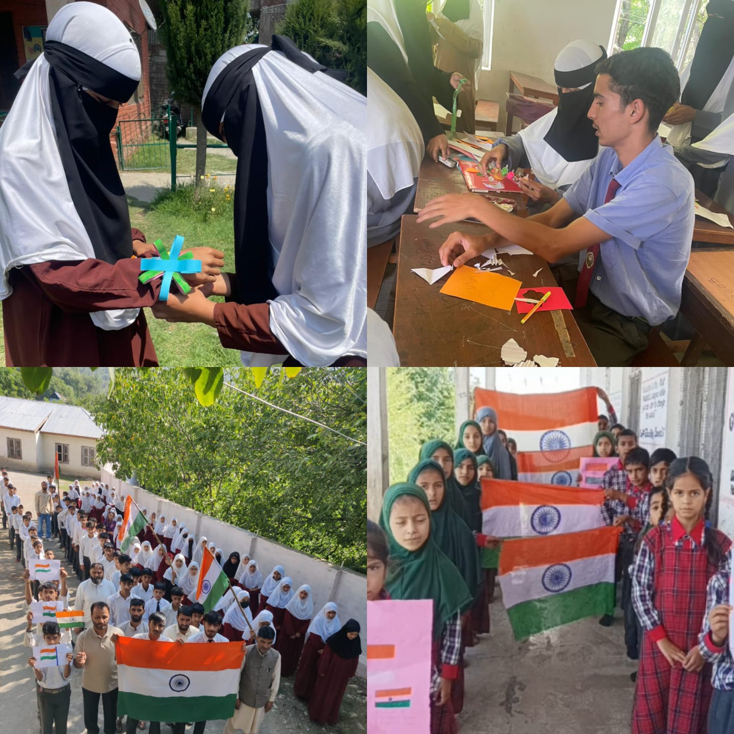 Students participate actively in patriotic activities under HGT campaign in Ganderbal Schools