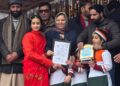 Sakeena Itoo unfurls National Flag on 77th Republic Day at Anantnag Sakeena Itoo unfurls National Flag on 77th Republic Day at Anantnag