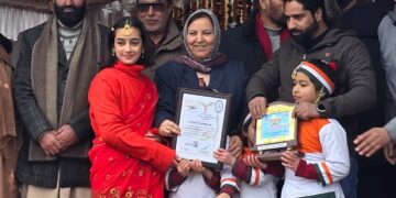 Sakeena Itoo unfurls National Flag on 77th Republic Day at Anantnag Sakeena Itoo unfurls National Flag on 77th Republic Day at Anantnag