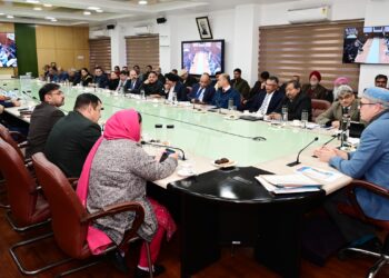 CM Omar Abdullah holds pre-budget consultations with stakeholders in Jammu