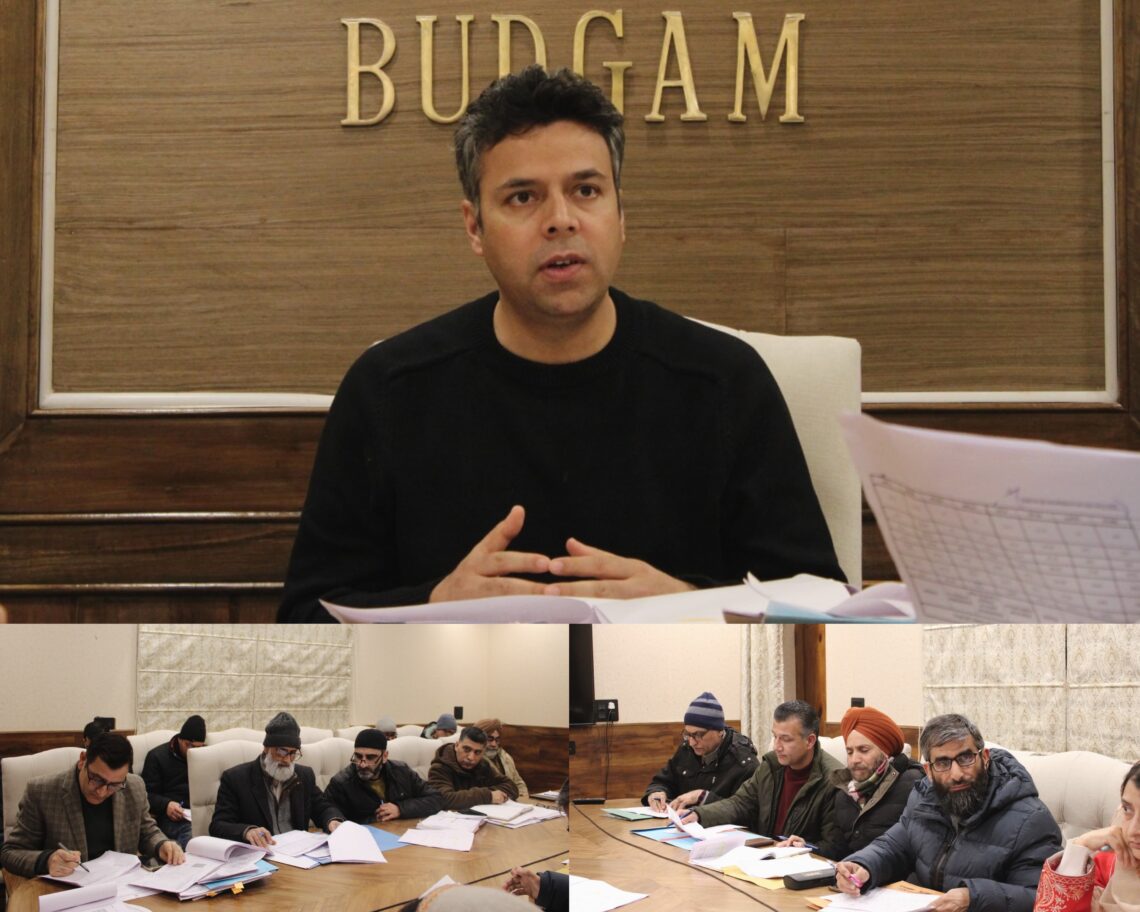 DC Budgam reviews HADP progress in district