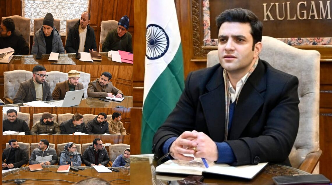 DC Kulgam reviews progress of Mission YUVA DC Kulgam reviews progress of Mission YUVA