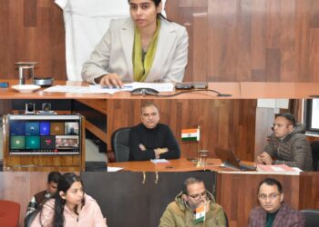 DDC Reasi reviews progress of JJM, functioning of Revenue Department