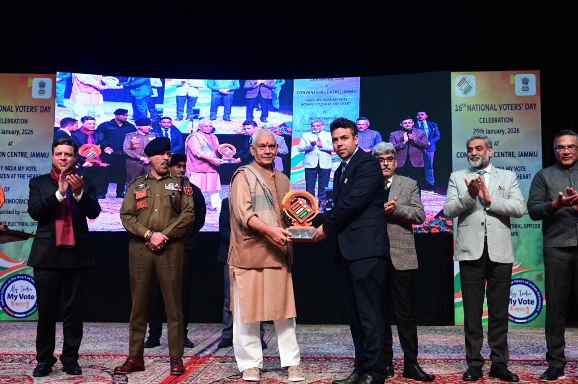 District Budgam receives Best District Election Award for Bye-Elections-2025