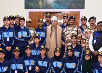 Lieutenant Governor Shri Manoj Sinha on Thursday interacted with the group of students