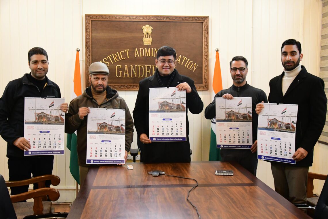 Deputy Commissioner Ganderbal releases Annual Calendar by District Information Centre