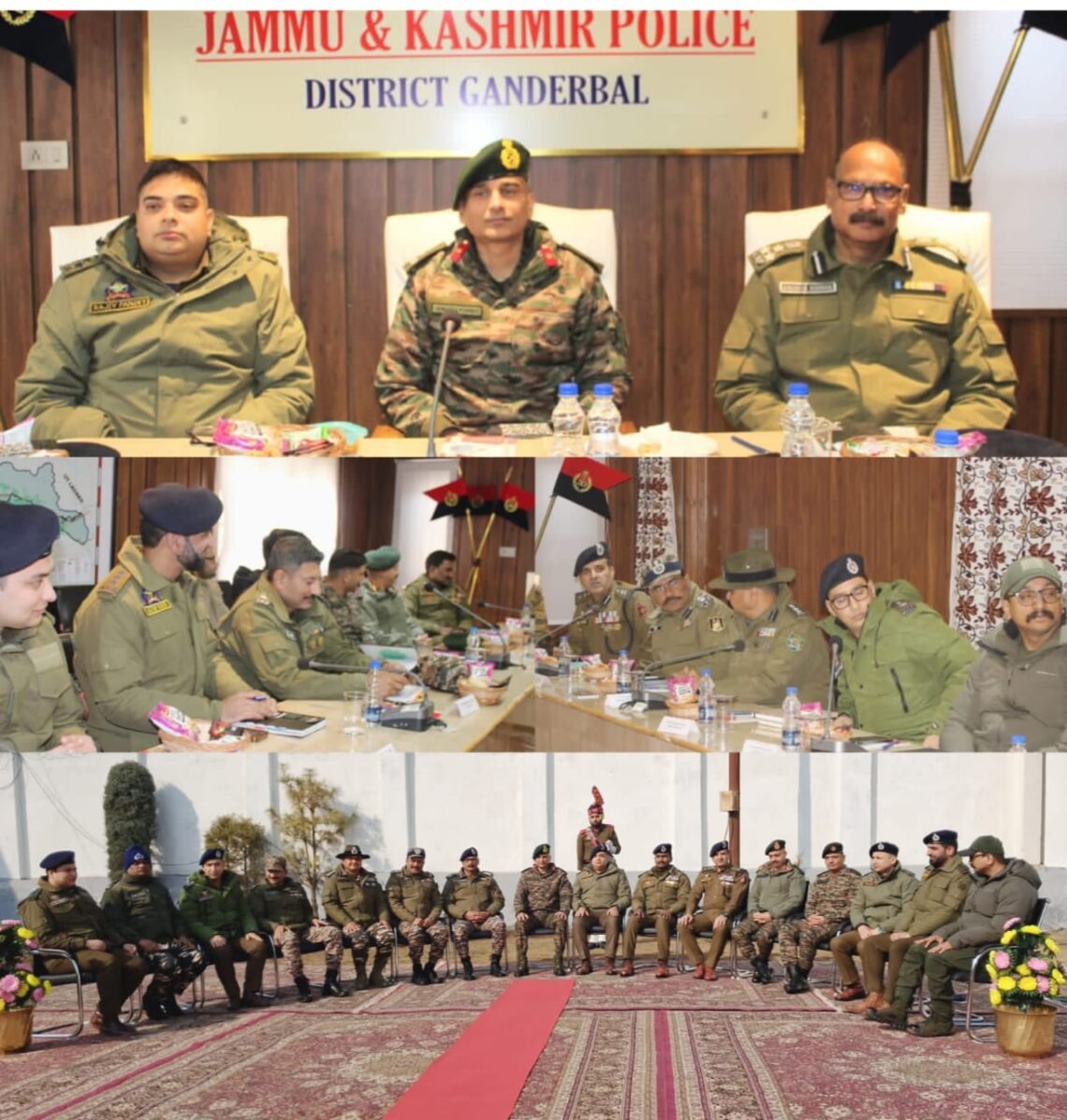 JOINT SECURITY REVIEW MEETING OF TOURIST PLACES FALLING IN CENTRAL KASHMIR RANGE HELD AT GANDERBAL. JOINT SECURITY REVIEW MEETING OF TOURIST PLACES FALLING IN CENTRAL KASHMIR RANGE HELD AT GANDERBAL.