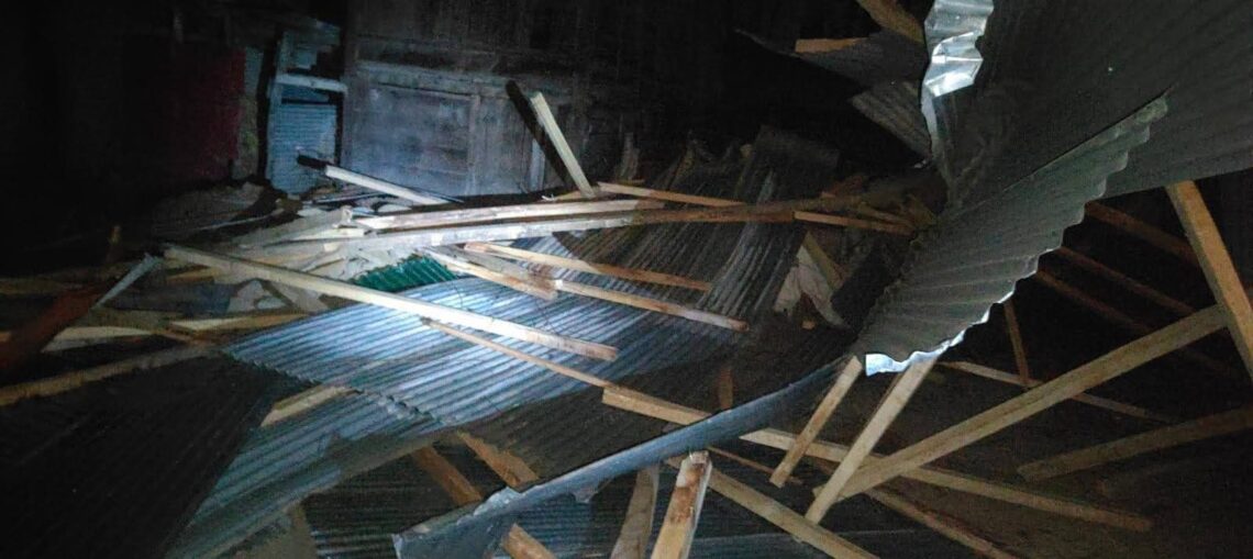 Roofs blown off, walls collapse as sudden strong winds hit villages of Tangmarg, Khag