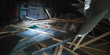 Roofs blown off, walls collapse as sudden strong winds hit villages of Tangmarg, Khag