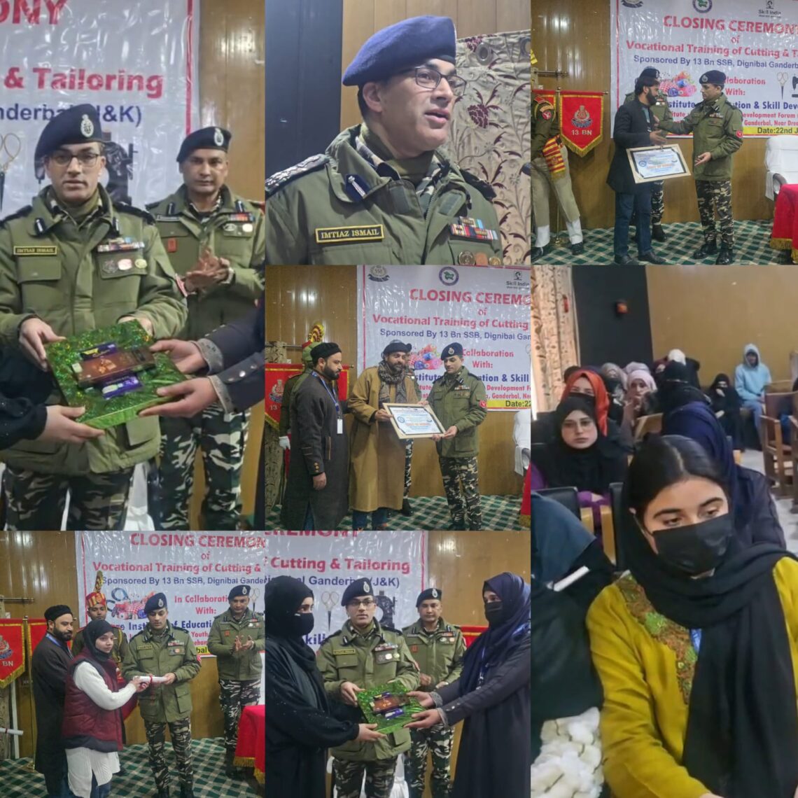 DIG SSB felicitates 40 Girls with Course Completion Certificates at Ganderbal DIG SSB felicitates 40 Girls with Course Completion Certificates at Ganderbal