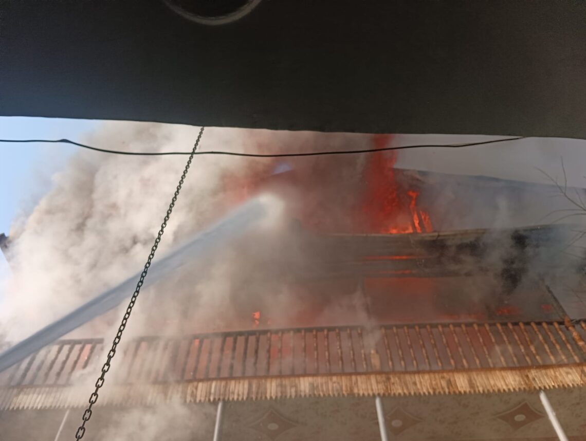 Guest House Destroyed in Srinagar Fire, Adjacent Structures Damaged