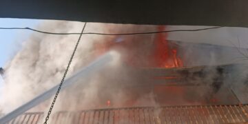 Guest House Destroyed in Srinagar Fire, Adjacent Structures Damaged