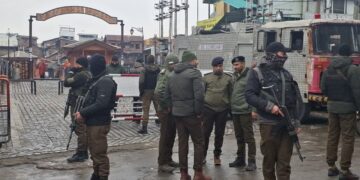 Police, CRPF Carry Out Door-to-Door Searches, in Srinagar’s Habba Kadal, Drone Surveillance Deployed