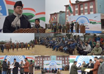 77th Republic Day: DC Ganderbal unfurls National Flag at Mini Secretariat Ganderbal