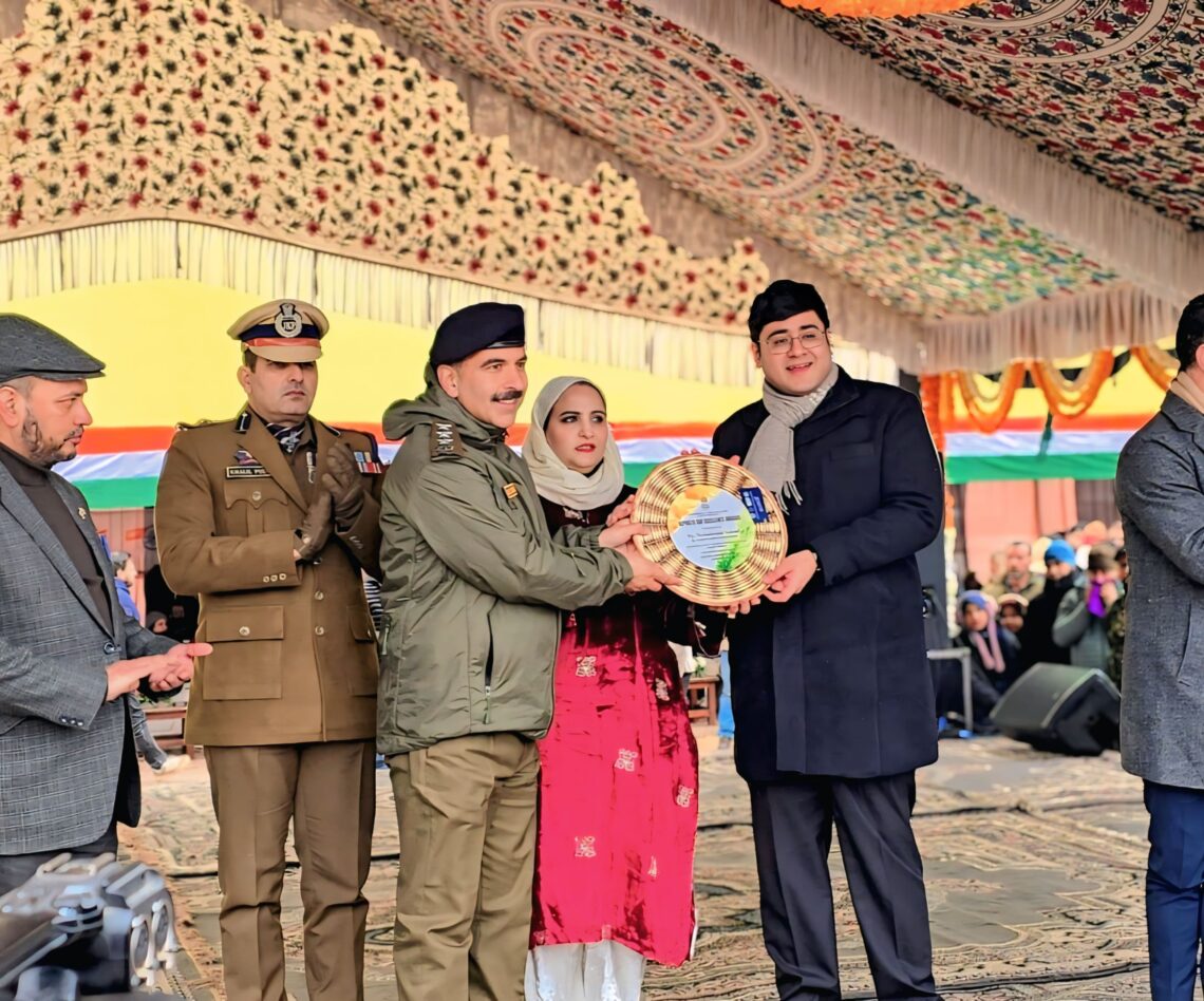 Assistant Director FPF Mohd Yousuf Magray Awarded Best Nodal Officer on Republic Day