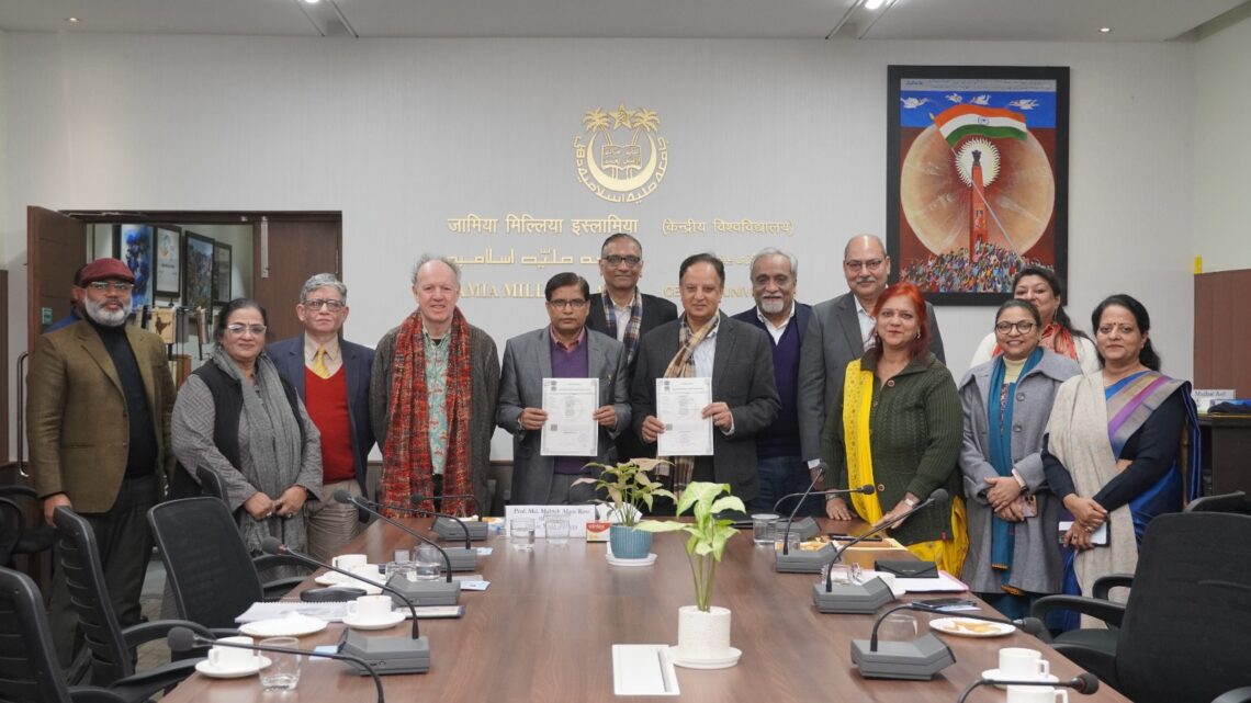 Jamia Millia Islamia signs a MoU with Society for Promotion of Youth and Masses