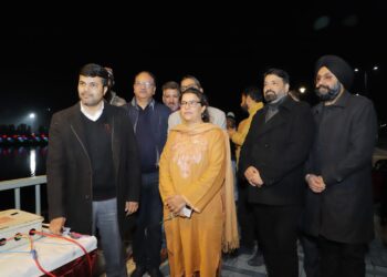 Jammu shines in tricolour as Tawi River Front gets façade lighting ahead of Republic Day