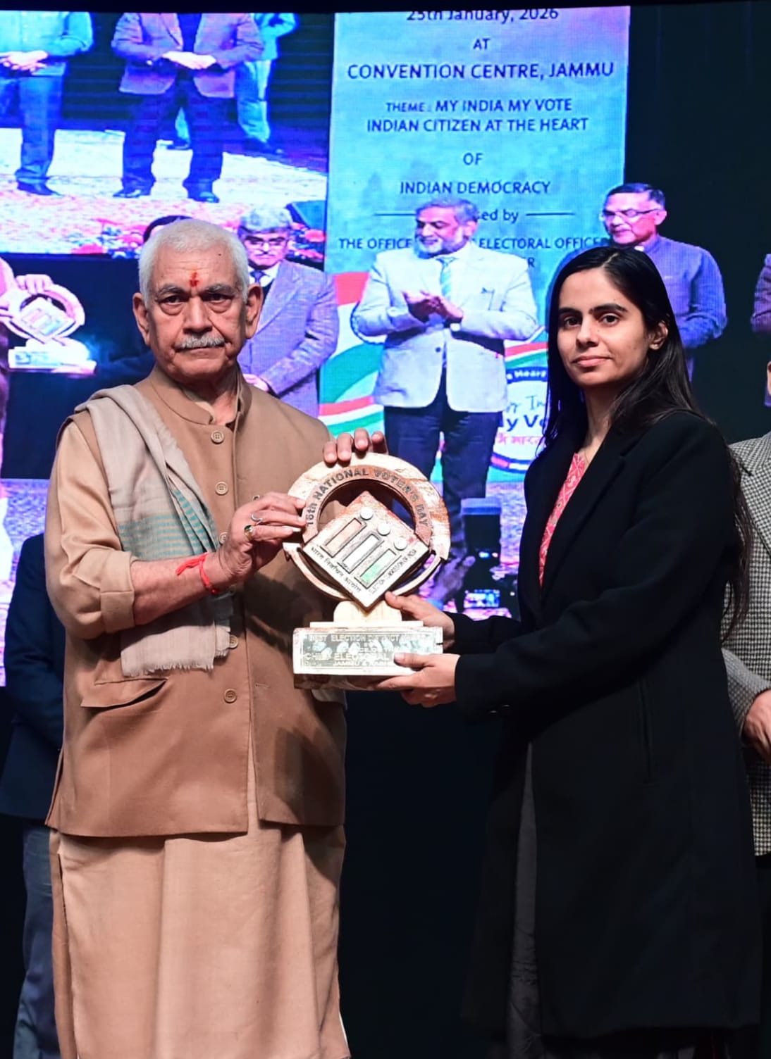 Lt. Governor felicitates DC Reasi for exemplary election management Lt. Governor felicitates DC Reasi for exemplary election management