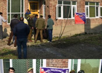 Police attaches Property worth lakhs in NDPS case in Pulwama