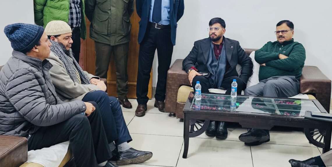 Rana reviews development works, restoration of essential services in snow hit Rajouri Rana reviews development works, restoration of essential services in snow hit Rajouri