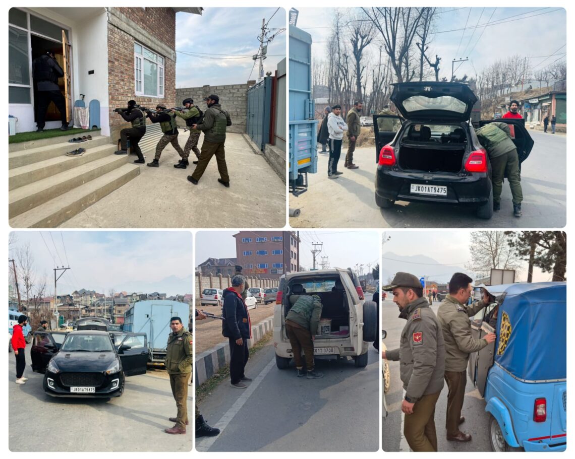Police intensifies security measures ahead of Republic Day in Srinagar