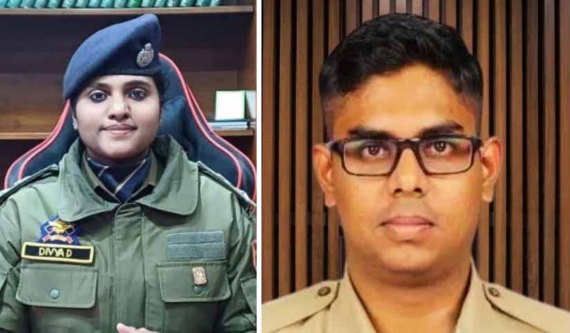 Diya D, Ragav S (IPS) Officers Transferred from J&K to Puducherry Diya D, Ragav S (IPS) Officers Transferred from J&K to Puducherry
