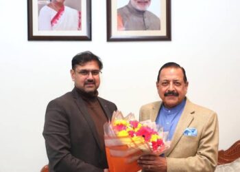Satish Sharma meets Union Minister Dr. Jitendra Singh