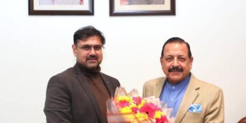 Satish Sharma meets Union Minister Dr. Jitendra Singh