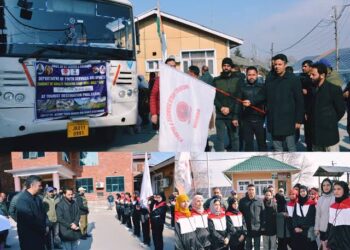 DC Budgam Flags Off Girls’ Trekking Camp to Pahalgam