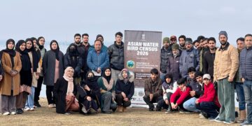 Asian Waterbird Census-2026 conducted across 27 Wetlands of Kashmir