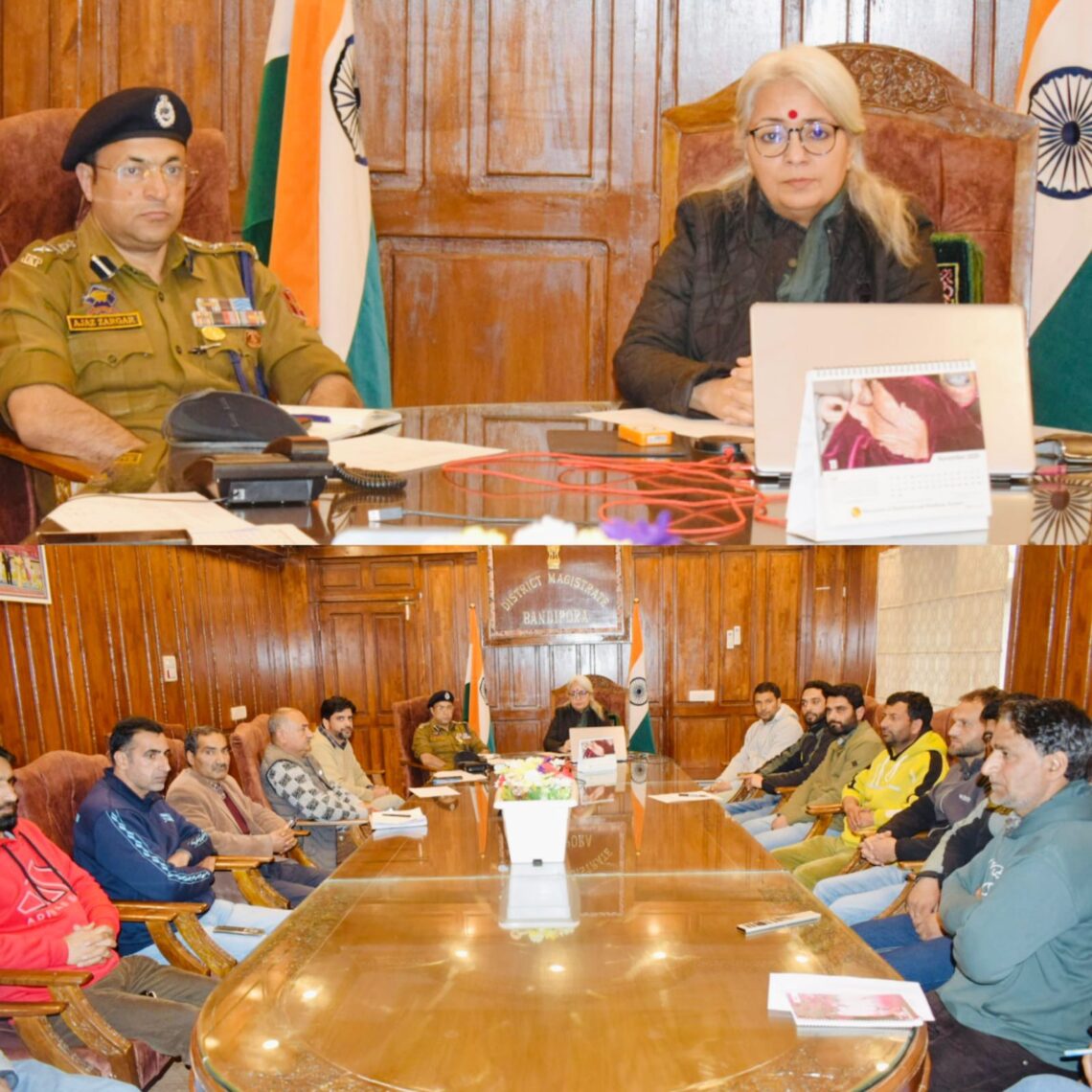 DC Bandipora chairs meeting with Stakeholders