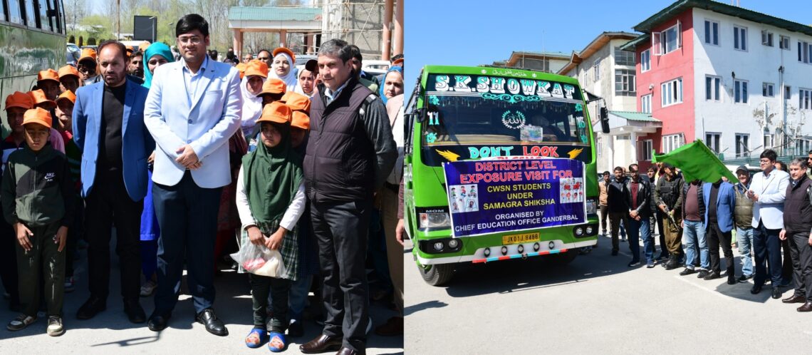 DC Ganderbal flags-off exposure visit for CWSN students DC Ganderbal flags-off exposure visit for CWSN students