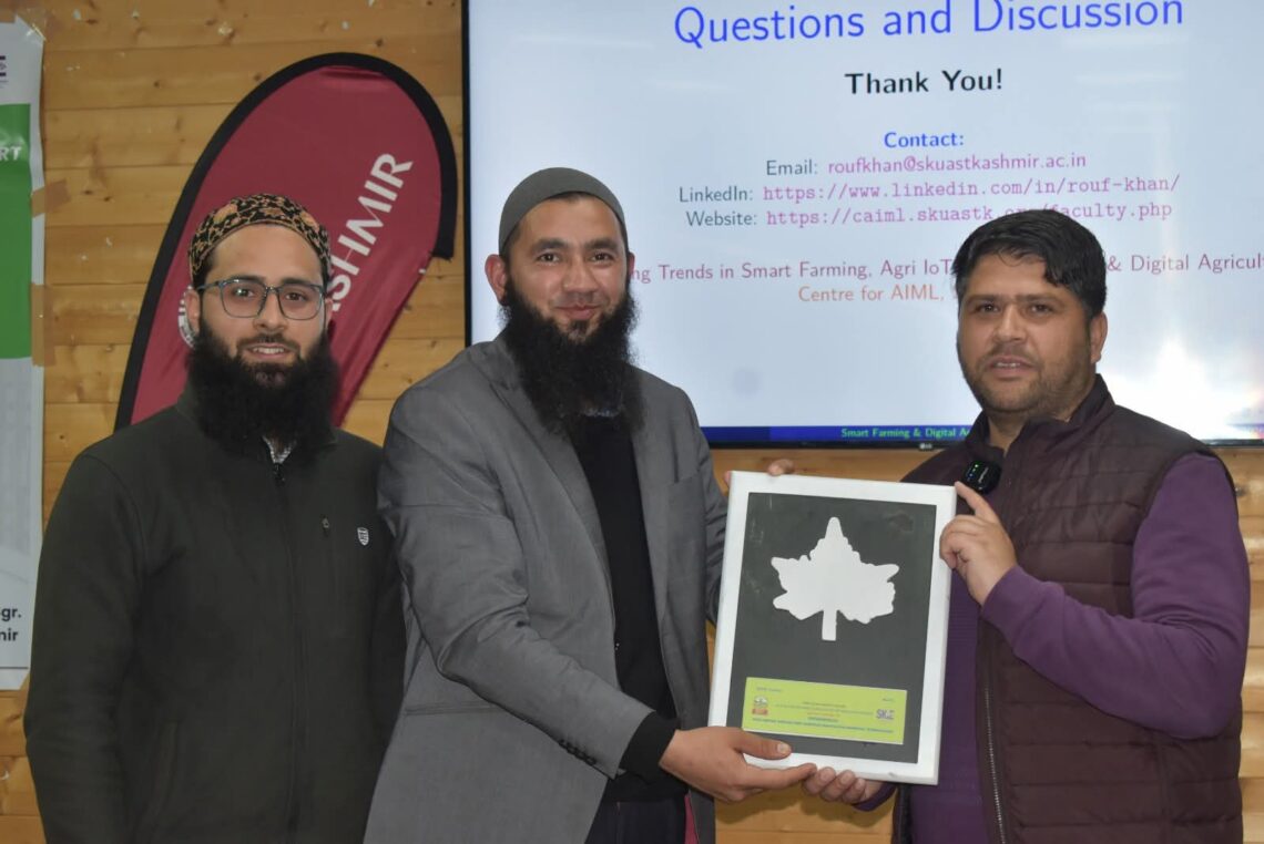 One Day Training Program on “Future Fields – Tech Driven Agriculture” at SKUAST-K under MeitY Supported Agri Excellence Program One Day Training Program on “Future Fields – Tech Driven Agriculture” at SKUAST-K under MeitY Supported Agri Excellence Program