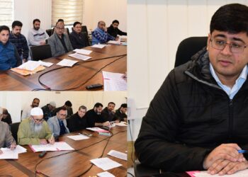 DC Ganderbal reviews progress under District CAPEX Budget 2025–26