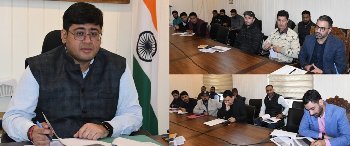 DC Ganderbal reviews progress of digitization of revenue records, directs for time bound completion of exercise