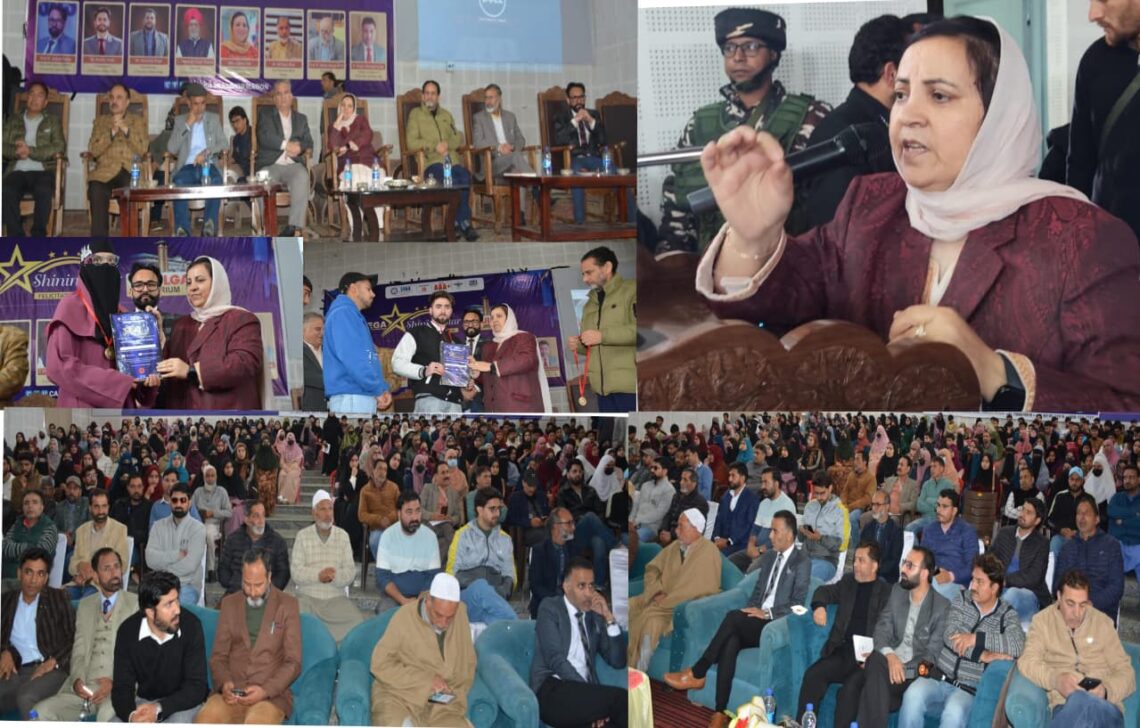 Sakeena Itoo felicitates 12th class meritorious students at GDC Kulgam Sakeena Itoo felicitates 12th class meritorious students at GDC Kulgam