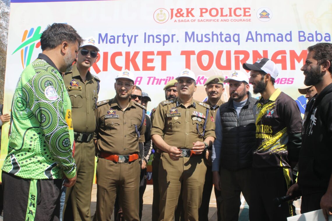 Police Inaugurates Insp. Mushtaq Ahmad Baba T-20 Cricket Tournament In Ganderbal