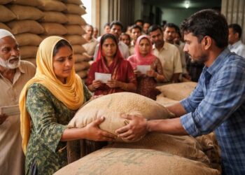 Centre Announces 3-Month Free Grain Distribution for Ration Card Holders from April