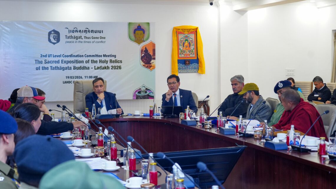 Preparations gain momentum for the Sacred Buddha Relics exposition in Ladakh Preparations gain momentum for the Sacred Buddha Relics exposition in Ladakh
