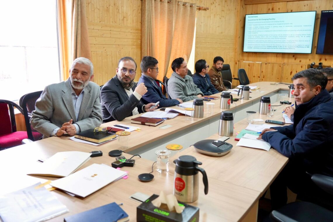 Chief Secretary Assesses Progress on Electric Vehicle Policy in UT Ladakh