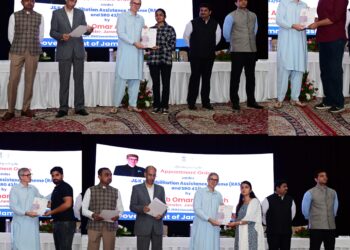 CM Omar Abdullah distributes appointment letters to 124 RAS beneficiaries; assures reforms for faster, transparent process