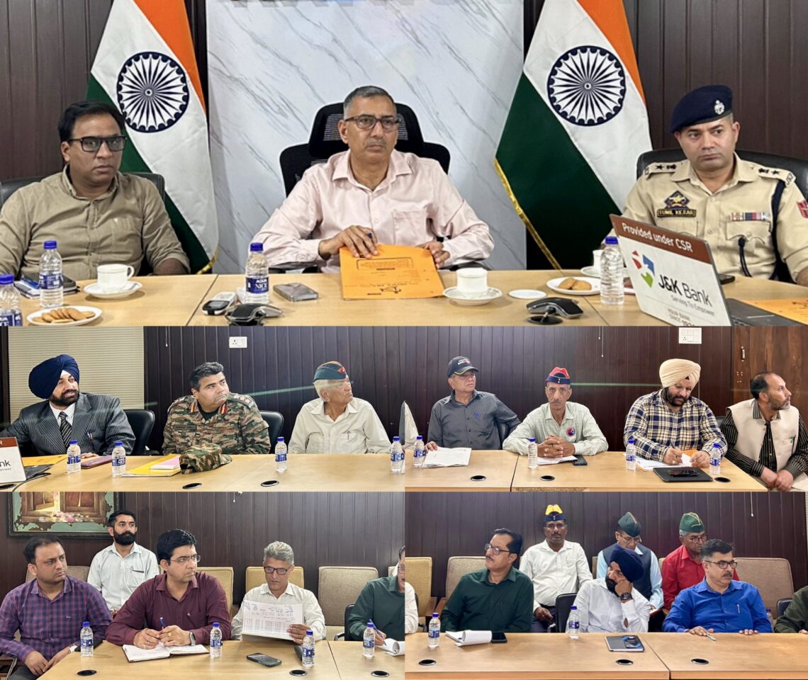 DC Kathua chairs District Sainik Welfare Board meeting DC Kathua chairs District Sainik Welfare Board meeting
