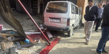 Driver Dies, Two Others Injured in School Van Accident at Lal Chowk, Students safe